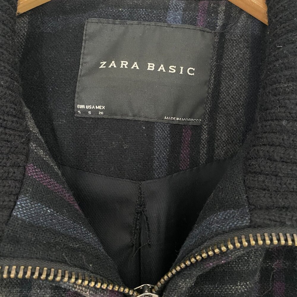 Vintage Plaid Pattern Zara Basic Jacket - image 3